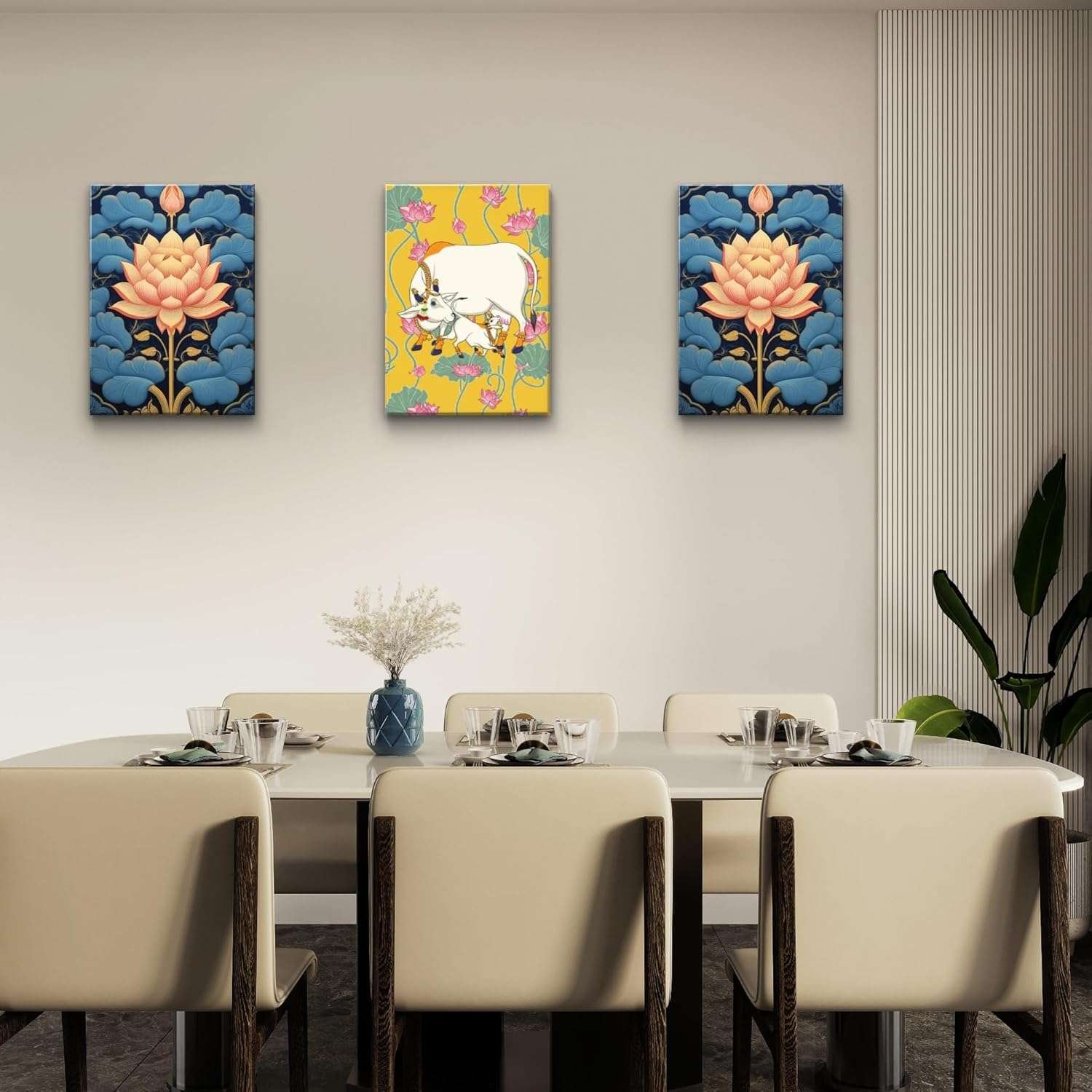 Pichwai Handmade Wall Painting - Image 3